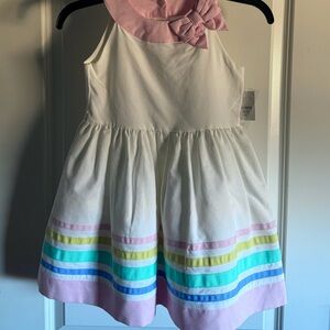 Crown & Ivy Pink and White Kids Casual Dress